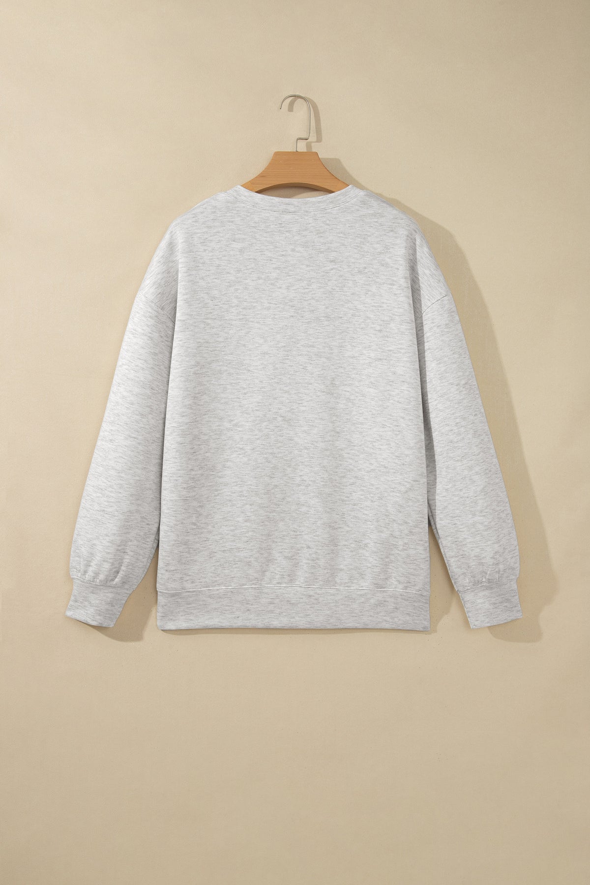 Light Grey Solid Color Jacket Style Open Front Sweatshirt
